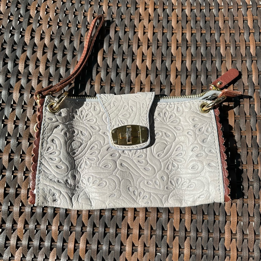 No Brand Name Leather clutch/Wristlet